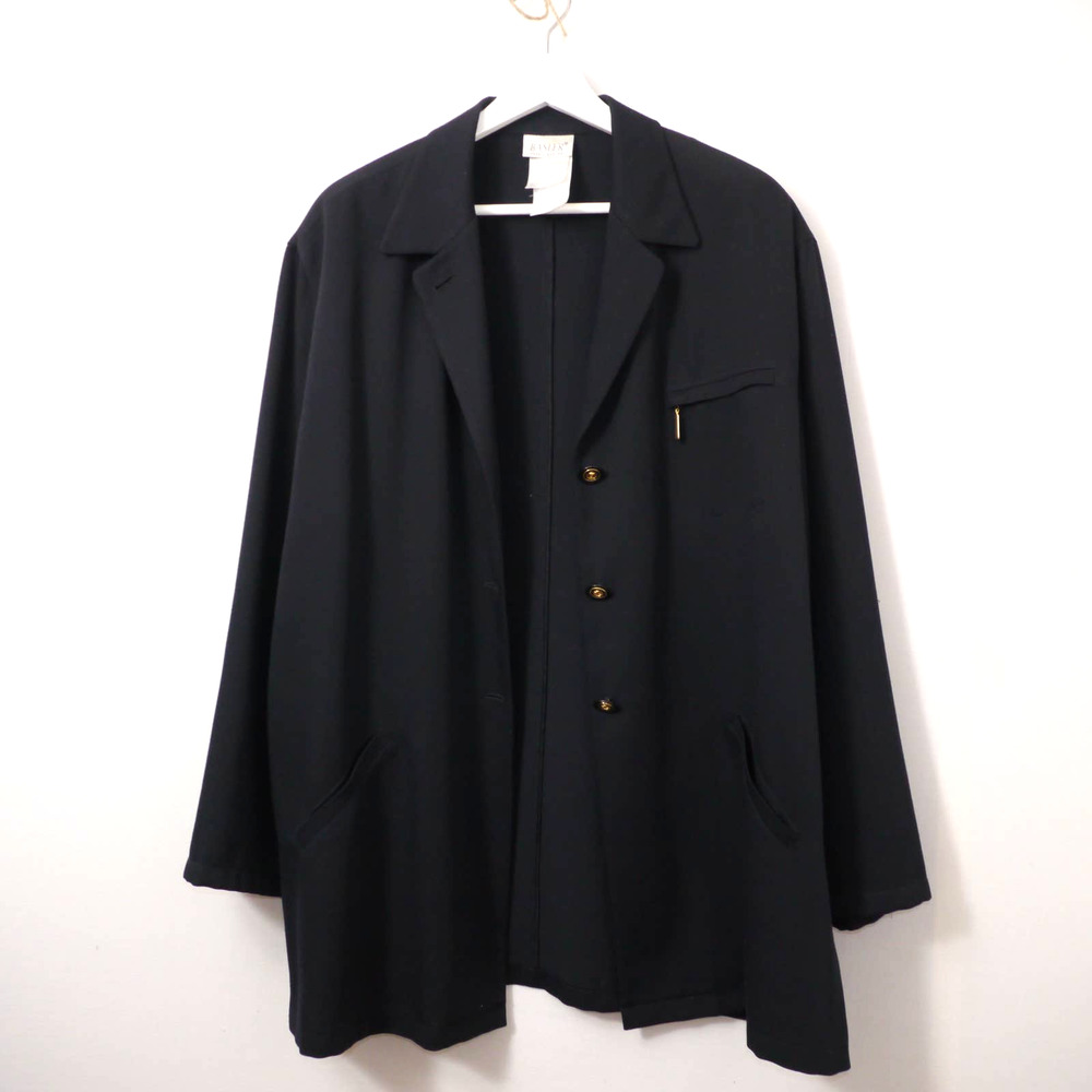 Basler Vintage Blue Oversize Blazer Jacket Size M